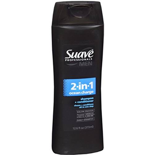 Suave Men 2 In 1 Shampoo + Conditioner 14.50 oz (2 Pack)