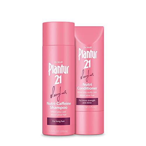 Plantur 21 longhair Nutri-Caffeine Women’s Long Hair System with Keratin and Biotin: Strengthen and Nourish, Shampoo (6.76 fl oz), Conditioner (5.92 fl oz)