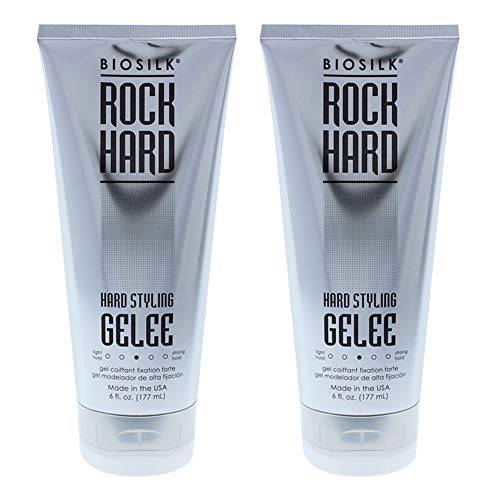 Rock Hard Gel Biosilk Gel Unisex 6 oz (Pack of 2)