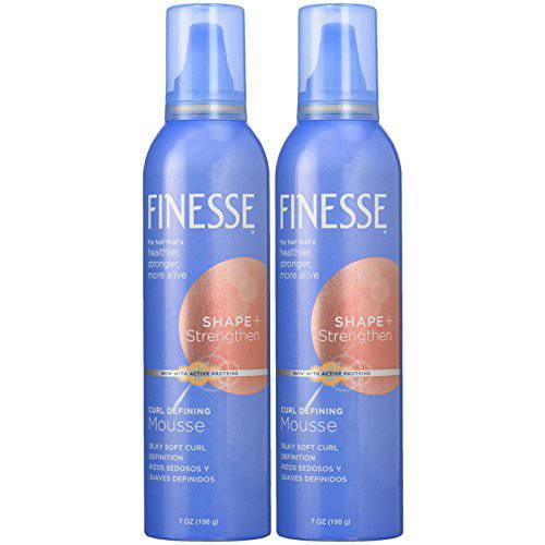 Finesse Shape & Strengthen Curl Defining Mousse, 7 oz, 2 pk