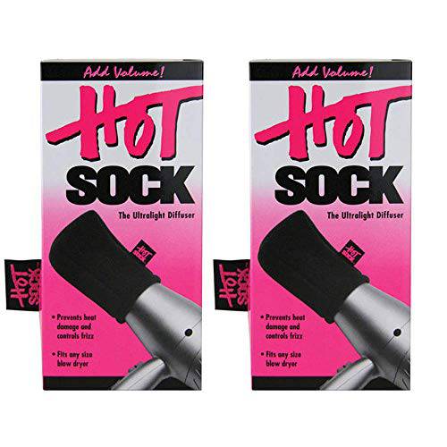 Hot Sock Ultralight Hair Blow Dryer Heat Diffuser (2-Pack)