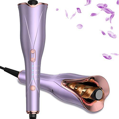 Automatic Hair Curler, 1’’ Larger Upgrade Automatic Curling Iron with Dual-Voltage, Adjustable 3 Temps, Beach Waves Rotating Barrel Auto Hair Curlers, Anti-Scald, Auto Shut-Off, Fast Heating Hair Tool
