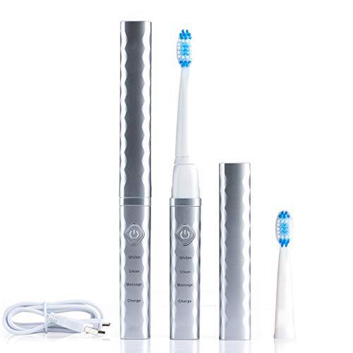 Pop Sonic USB Sonic Toothbrush Charge Anywhere - Silver