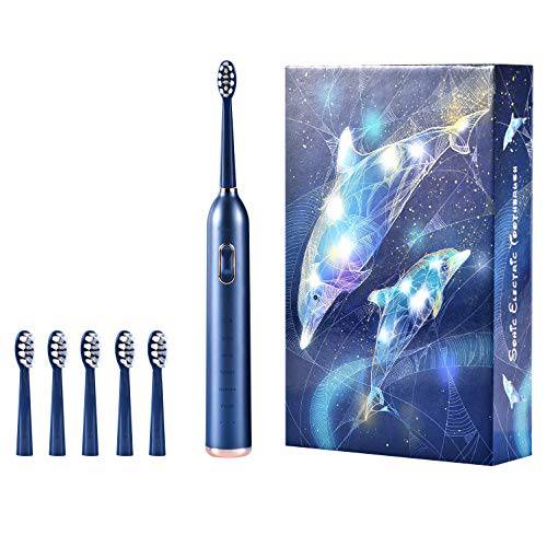Klensi Soft Sonic Toothbrush Advanced Oral Care Toothbrush Multi-Mode Sonic Toothbrush (Blue)