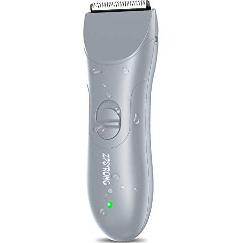 Groin Hair Trimmer Waterproof | Body Trimmer for Men | Reduce Risk of Nicks and Cuts | Electric Male Ball Shavers | Quiet Wet and Dry Clipper | Body Groomer Ceramic Blade