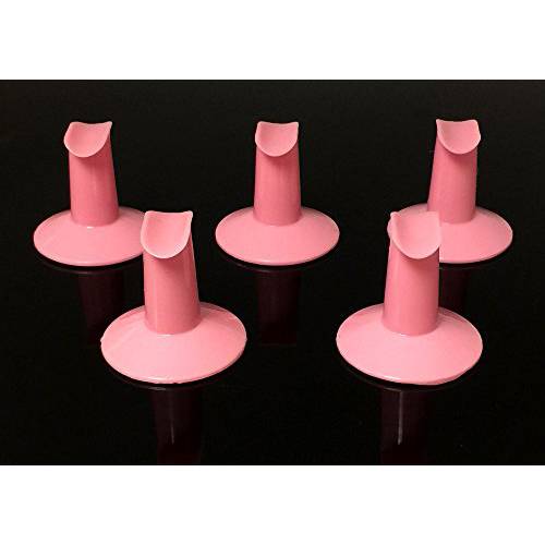 Beauticom Airbrush® Brand Plastic Finger Stand for Finger Nail Airbrushing (5 Pieces) (White)
