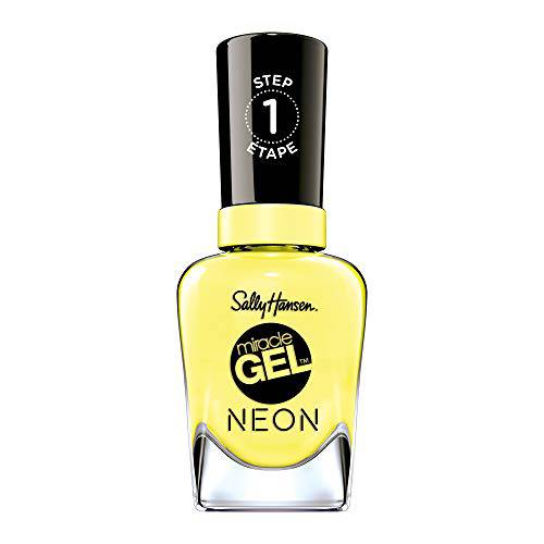 Sally Hansen, Miracle Gel Nail Polish Shade 055 Packaging May Vary, Lemonchillo (Neon)