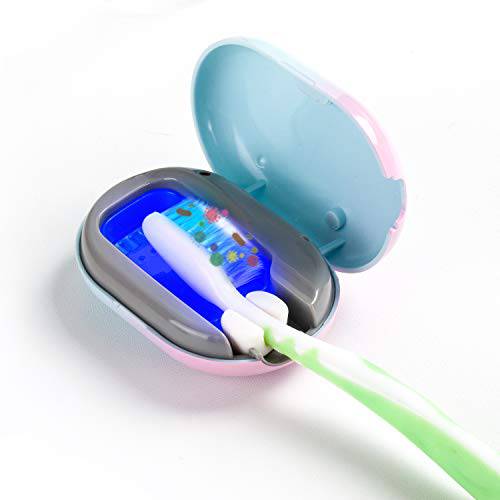 TAISHAN UV Sanitizer Toothbrush Case，Rechargeable Portable Mini Travel Toothbrush Holder,Fits All Toothbrushes for Both Electric and Manual Toothbrushes,Safety Feature, for Home and Travel