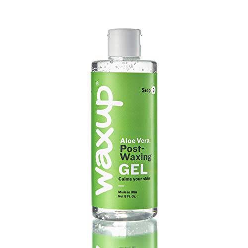 waxup After Waxing Skin Care, Aloe Vera Gel (8 Fl. Ounces), waxing supplies, waxing aftercare, post waxing products for soothing skin.