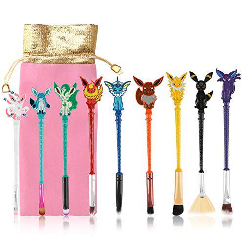 Cute Fairy Makeup Brush Set, WeChip 9PCS Wizard Wand Makeup Brushes Gifts for Women