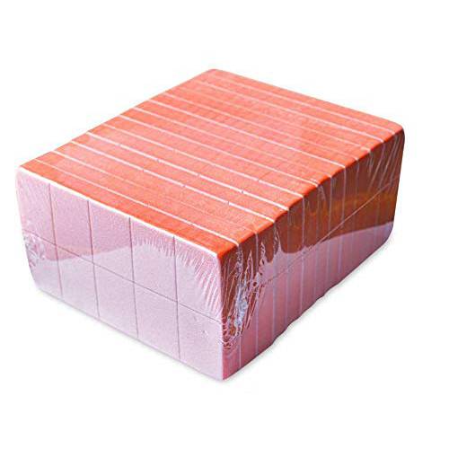 Bzbuy Nail Mini Orange Buffer Block File 100/180 Grit 2 Sided (130 Count)
