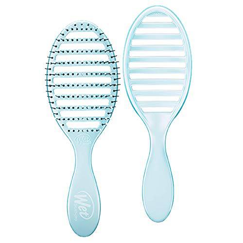 Wet Brush Osmosis Speed Dry Hair Brush - Blue - Vented Design and Ultra Soft HeatFlex Bristles Are Blow Dry Safe With Ergonomic Handle Manages Tangle and Uncontrollable Hair - Pain-Free