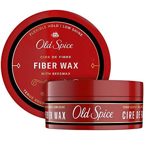 Old Spice, Hair Styling Fiber Wax for Men Flexible HoldLow Shine 2.22 Each Twin Pack NEW Formula, 4.44 Fl Oz