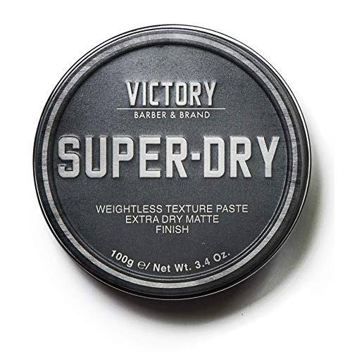Super-Dry Men’s Hair Paste by Victory Barber & Brand | Men’s Hair Products Made in the USA | Matte Hair Product Men Like Better than Matte Hair Gels | Oil-Free Texture Paste for the Effortlessly Cool