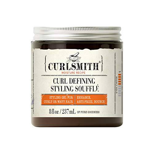 Curlsmith - Curl Defining Styling Soufflé - Vegan Medium Hold Styling Gel for Wavy, Curly and Coily Hair (8oz)