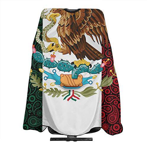 Mexico Paisley Flag Salon Hair Cutting Cape Cloth Barber Hairdressing Wrap Haircut Apron Cloth Styling Accessory For Unisex
