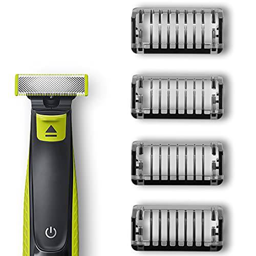 Yinke Guide Comb For OneBlade &OneBlade Pro, QP2520, QP2530, QP2620, QP2630,QP6510, QP6520 Facial Hair Clippers Beard Trimmer 4pcs /set Mixed Replacemen Pack Kit (1+2+3+5mm)