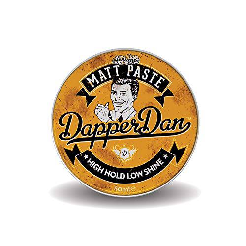 Dapper Dan Matt Paste, Matt Finish Hair Paste For Mens Hair Style Shaping, Styling Versatile Strong Flexible Hold Hair Styling Product, 1 x 1.7 fl oz