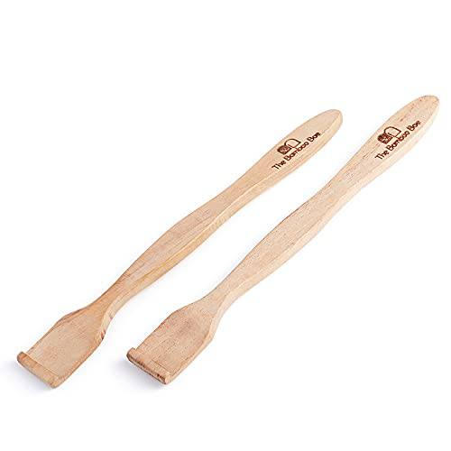 GroupB Wood Tongue Cleaner – Organic Handmade Tongue Scraper Stick Made from Neem Wood for Deep Oral Care – Reduces Mouth Odor and Gives Fresh Breath - Pack of 2