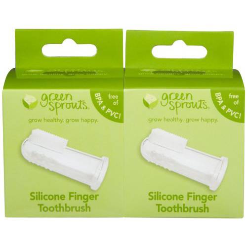 green sprouts by i play. Finger Toothbrush - 2 pk