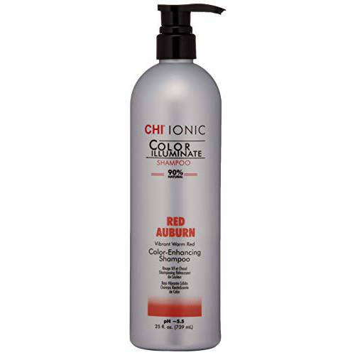 CHI Ionic Color Illuminate Shampoo, Red Auburn, 25 FL Oz