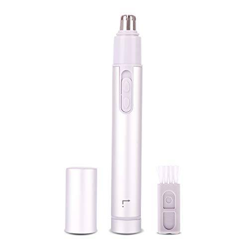 Ear and Nose Hair Trimmer for Men and Women, Dual Edge Blades, Battery-Operated