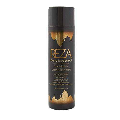 Reza Fixation Conditioner: Luxury Deep Conditioning Hair Care for Smooth, Shiny Hair, Sulfate Free, Paraben Free, Tames Frizz, Repairs Damage, for Women & Men & All Hair Types, 8.5 Fl. Oz.