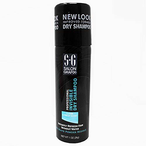 Salon Grafix Invisible Dry Spray Shampoo, No Residue, Travel Size, 1oz