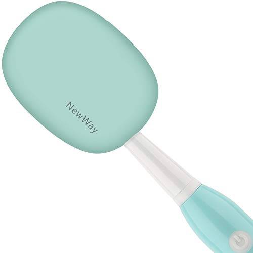 NewWay Mini Toothbrush Cover Rechargeable Travel Toothbrush Case with Holder for Houshold and Traving or Business Trip White