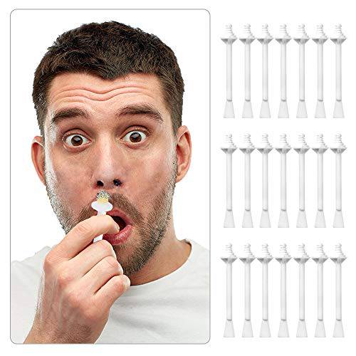 DecBlue Nose Wax Sticks 100 Pcs Nose Wax Applicator Sticks for Nostril Nasal Cleaning Ear Eyebrow for Men Women Plastic Nose Wax Applicators for Painless Nose Hair Removal