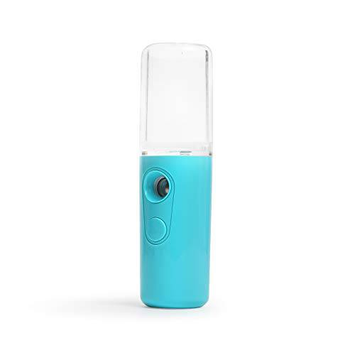 Mini Facial Mister, Portable Sprayer with USB Charging Port, Nano Spray Humidifier for People of All Ages (Blue)