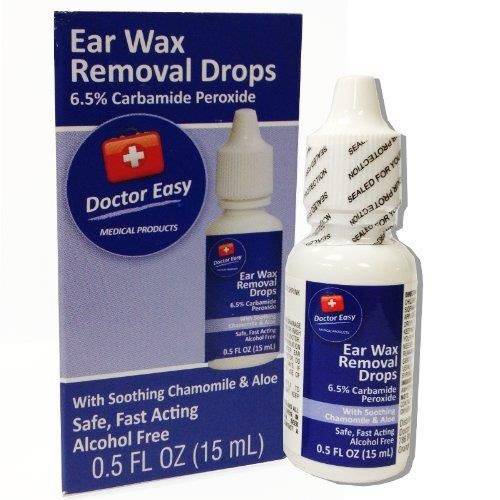 Doctor Easy Wax-Rx Ear Wax Removal Drops .5 Ounce, White/Blue