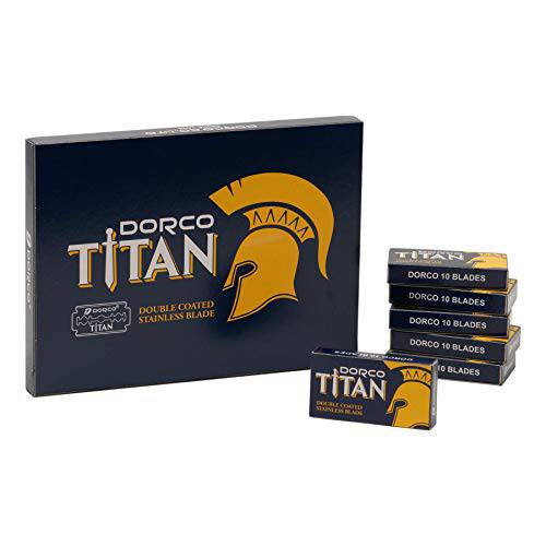DORCO Titan 100 Double Edge Razor Blades, BLUE