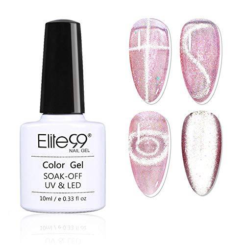 Elite99 Galaxy Platinum Cat Eye Effect Gel Nail Polish Soak Off UV Magnetic Gel Nail Varnish 10ML Lacquer Manicure Nail Art DIY at Home