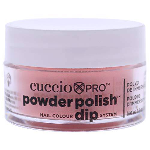 Cuccio Colour Powder Nail Polish - Lacquer For Manicure And Pedicure - Highly Pigmented Powder That Is Finely Milled - Durable Finish With A Flawless Rich Color - Easy To Apply - Pastel Peach - 0.5 Oz