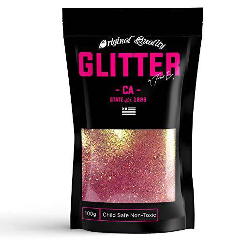Cotton Candy Color Shift Chameleon Glitter Premium Glitter Multi Purpose Dust Powder 100g / 3.5oz for use with Arts & Crafts Wine Glass Decoration Weddings Cards Flowers Cosmetic Face Body
