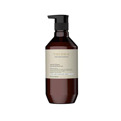 Theorie Santal Blanc Hand and Body Wash- Signature Fragrances- Antimicrobial, Nourishing, Vegan, Luxury Soap with Notes of Vetiver, Amber, Sandalwood & Cedar- Label May Vary, Pump Bottle 400mL