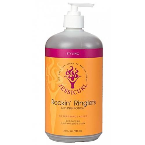 Jessicurl, Rockin’ Ringlets Styling Potion, 32 Fl oz. Curl Enhancer with Flaxseed Extract, Curl Defining Styler for Curly Hair and Frizz Control