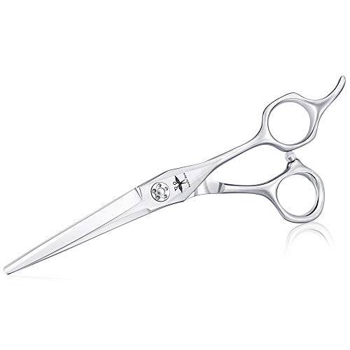 6 Inch Hair Cutting Scissors Professional Salon Barber Shears Trimming Hairdressing Haircut Scissors for Man, Women Japanese Stainless Steel Silver