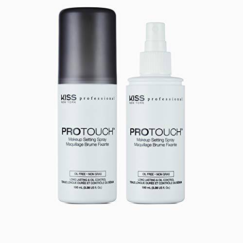 Kiss New York Pro Touch Makeup Setting Spray, Oil Free, Long Lasting, Natural Finish 100mL (3.38 US fl.oz)