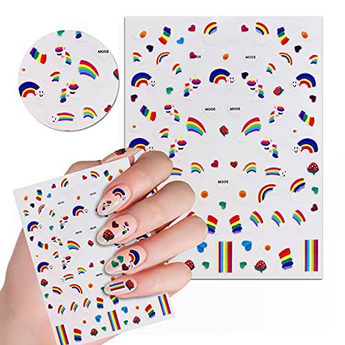 Cute Rainbows & Unicorns Nail Stickers & Decals