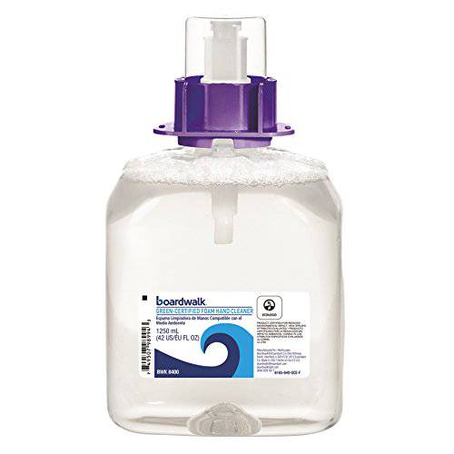 Boardwalk 6165-04-GCE00VL Green Certified Fragrance Free 1250 mL Foam Soap Refills (4/Carton)
