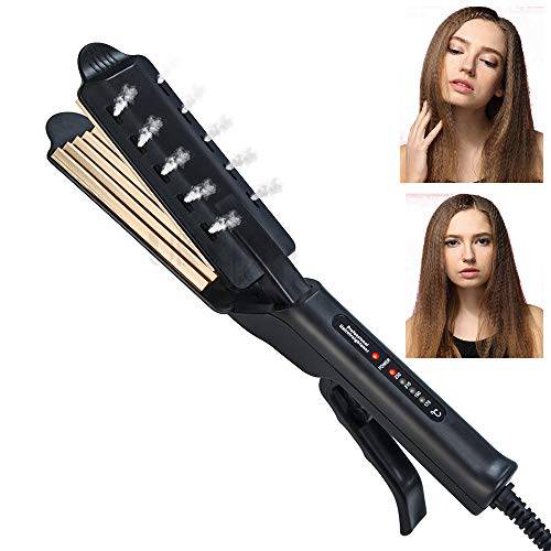 Hair Crimper Iron for 2’’ Fluffy Hairstyle Curling Iron,Corrugation Crimper Hair Irons