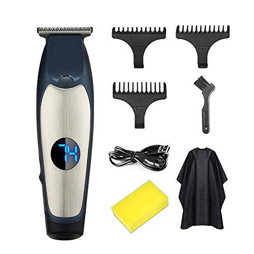 Hair Trimmer for Men Cordless Hair Clippers Beard Trimmer,Nose Hair Trimmer,Eyebrow Trimmer,Body Groomer,6-in-1 LED Display Rechargeable Hair Cutting Kit