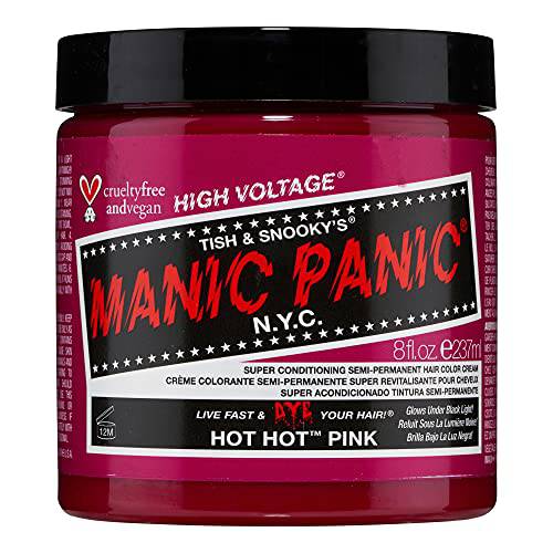 MANIC PANIC Hot Hot Pink Hair Dye Classic Line 8oz