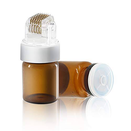 Koi Beauty Derma Stamp 0.25mm Titanium Microneedling Hydra Needle Roller Anti Aging - Help Absorb (Import) Hair Growth Oil, Hyaluronic Acid,Vitamin C, EGF, Peptides,Stem Cell