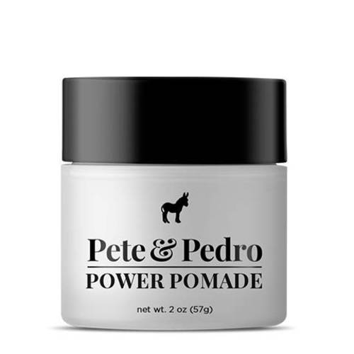 Pete & Pedro POWER POMADE - Hair Styling Strong Pomade for Men | Super High Hold, Super High Shine, and Super High Control | As Seen on Shark Tank, 2 oz.