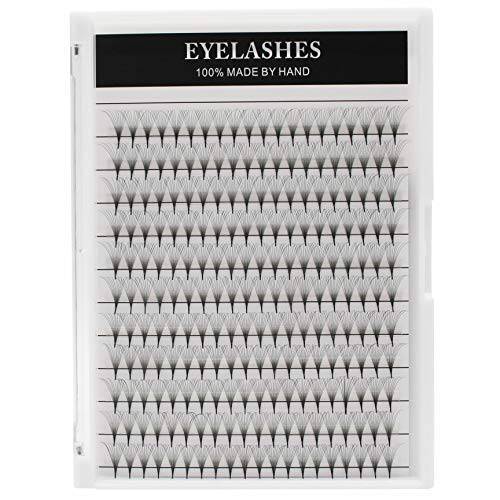 Dedila 11Rows-220pcs 10D Large Tray Grafting Long Stem Premade Volume Fans Eye Lashes Extensions Thickness 0.07mm D Curl soft and Light Individual False Eyelashes Cluster 10-18mm Available (13mm)