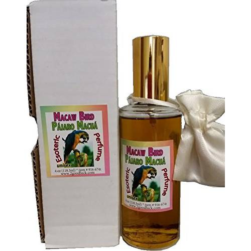 Macaw Bird Perfume with Pheromones & Amulet for Rituals & Magic - Perfume Con Feromonas & Amuleto, Pajaro Macuá, Para Rituales Y Magia