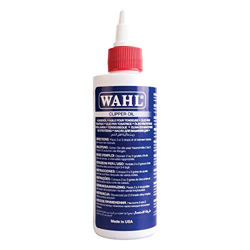 Wahl Clipper Oil, Blade Oil for Hair Clippers, Beard Trimmers and Shavers, Lubricating Oils for Clippers, Maintenance for Blades, Suitable for Hair Clipper and Trimmer Blades,Reduces Friction,118.3 ml